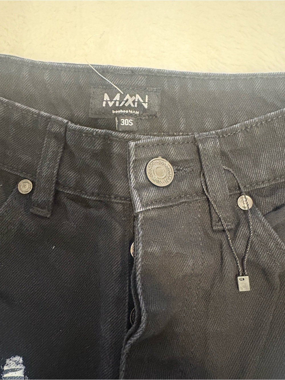 BoohooMAN Black Skinny Stretch Jeans